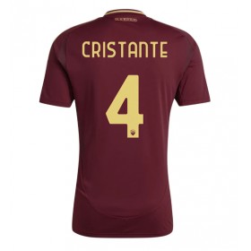 AS Roma Bryan Cristante #4 Hemmakläder 2024-25 Kortärmad